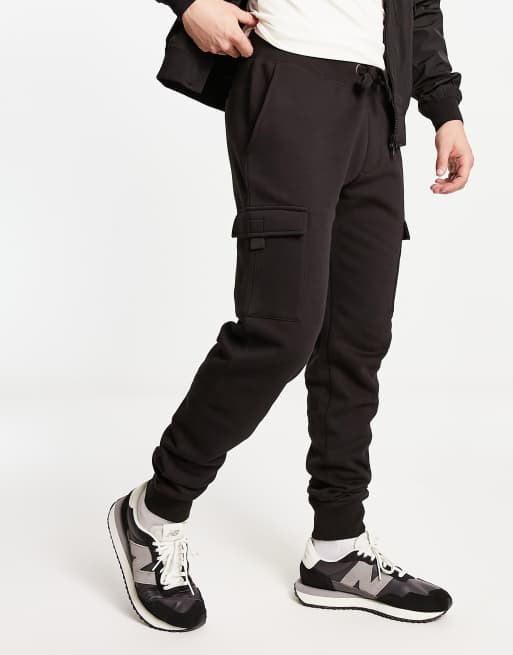 Cargo black joggers online