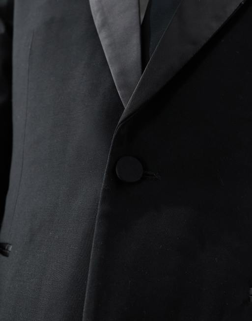 French Connection slim fit dinner suit jacket in black, 3 of 5