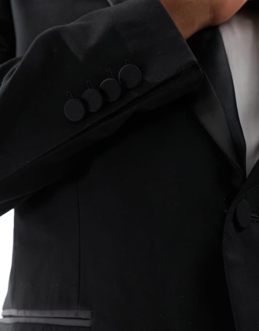 French Connection slim fit dinner suit jacket in black, 5 of 5