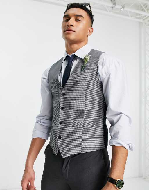 Dogtooth waistcoat on sale