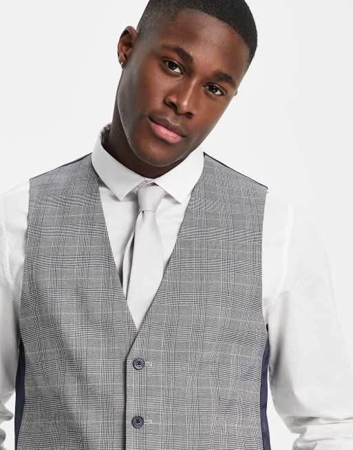 French Connection - Slim-fit gilet met Prince of Wales ruitje, 2 van 4