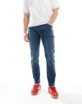 [French Connection Mens] French Connection slim fit jeans in dark blue wash W36 L32 Blue Wash