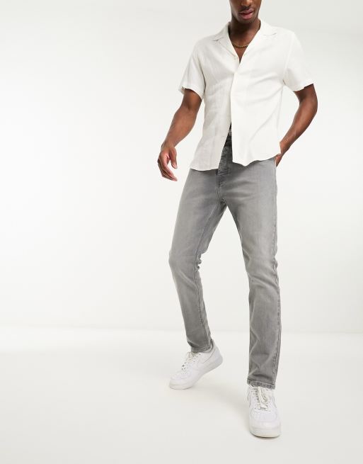 French Connection slim fit jeans in gray