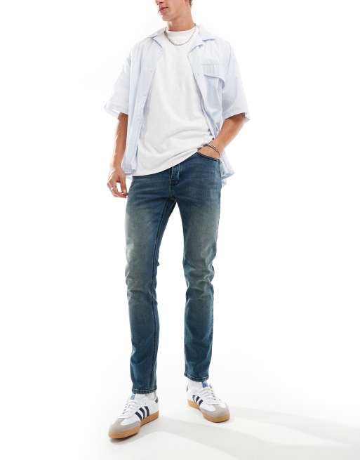 French Connection - Slim-fit jeans in indigo blauw