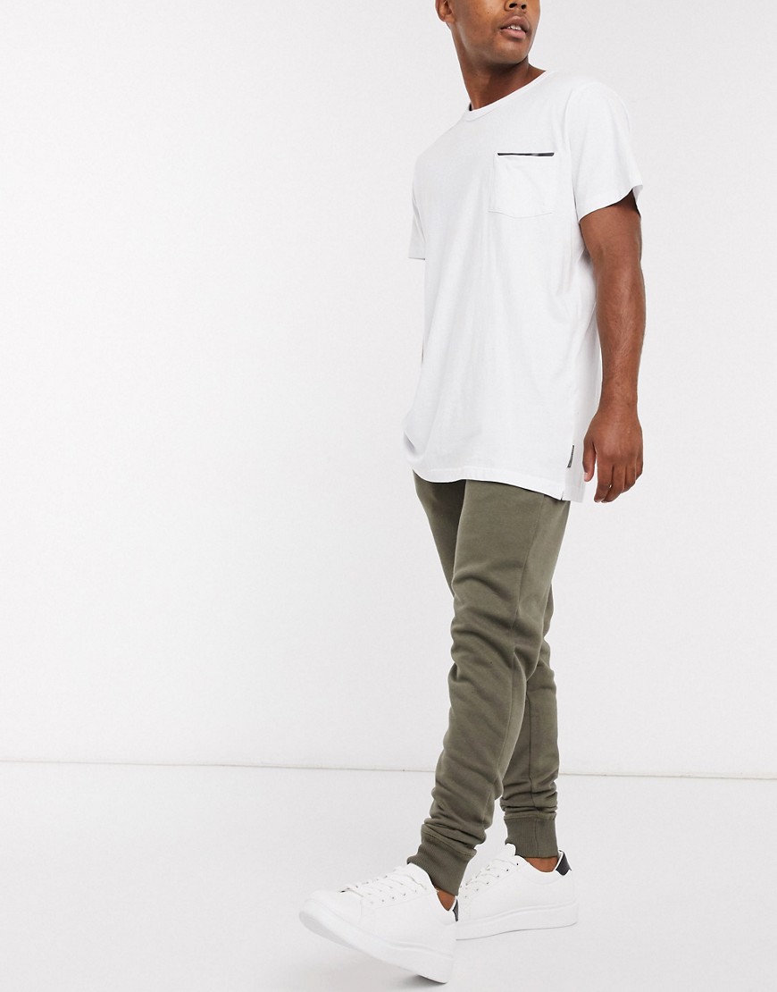 French Connection slim fit jogger in green