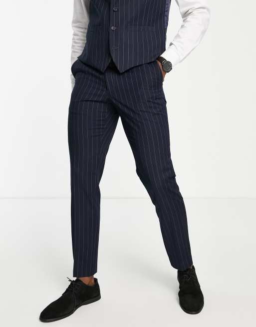 Pinstripe suit hot sale pants mens