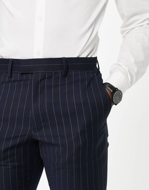 Slim fit clearance pinstripe pants