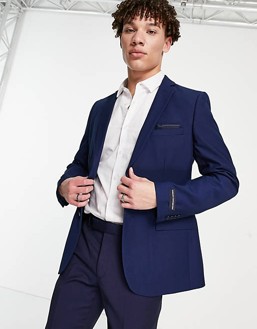 French Connection slim fit plain suit jacket