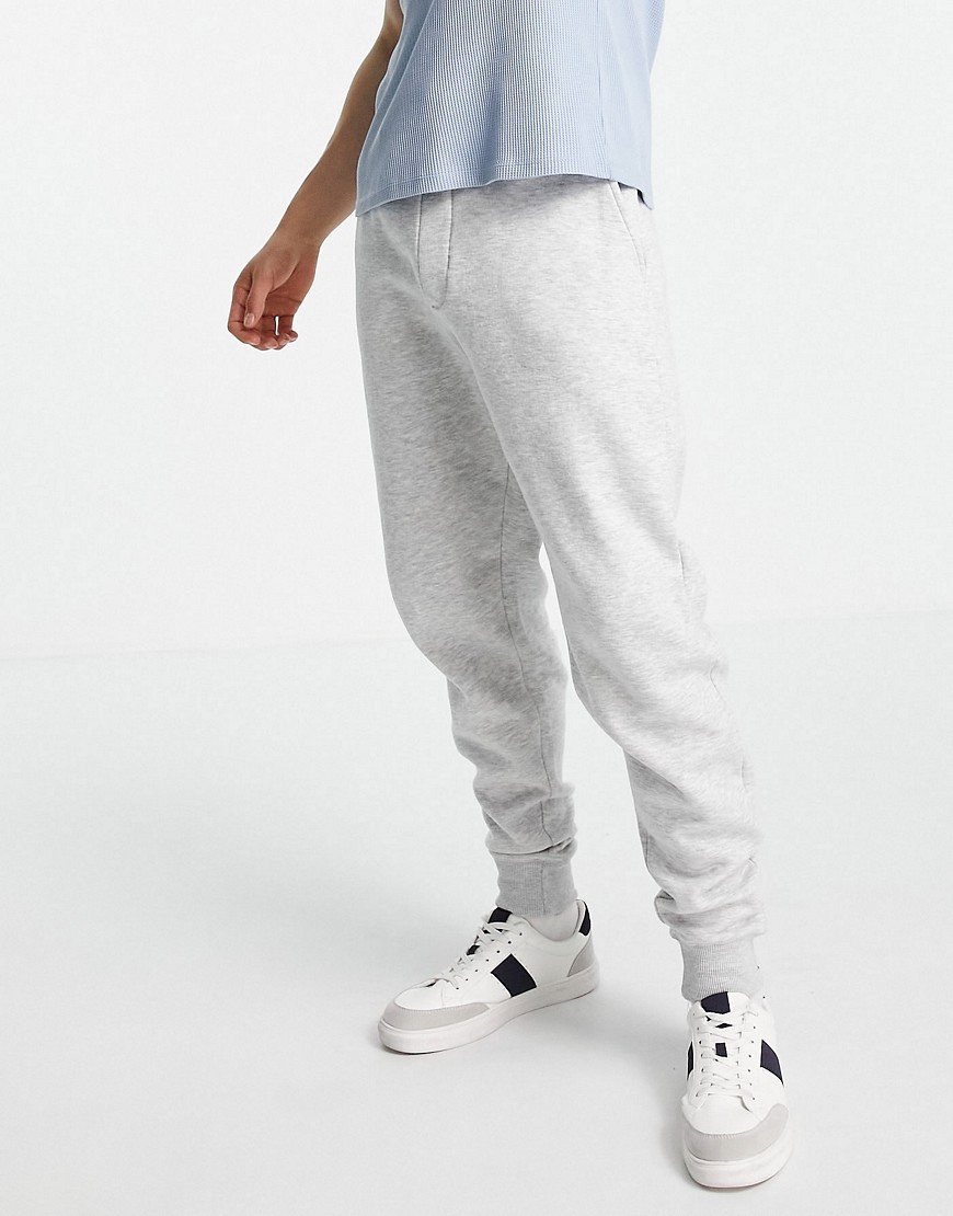 FRENCH CONNECTION SLIM FIT SWEATPANTS IN LIGHT GRAY-GREY,54QOO
