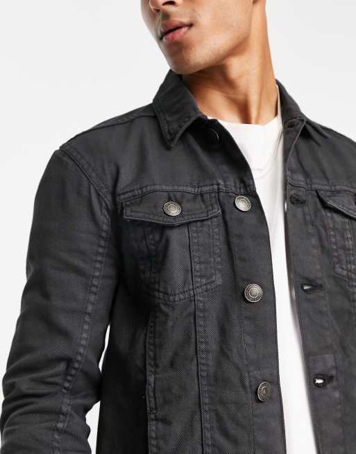 French connection shop black denim jacket