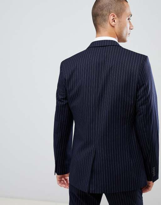 French Connection slim fit pinstripe suit jacket