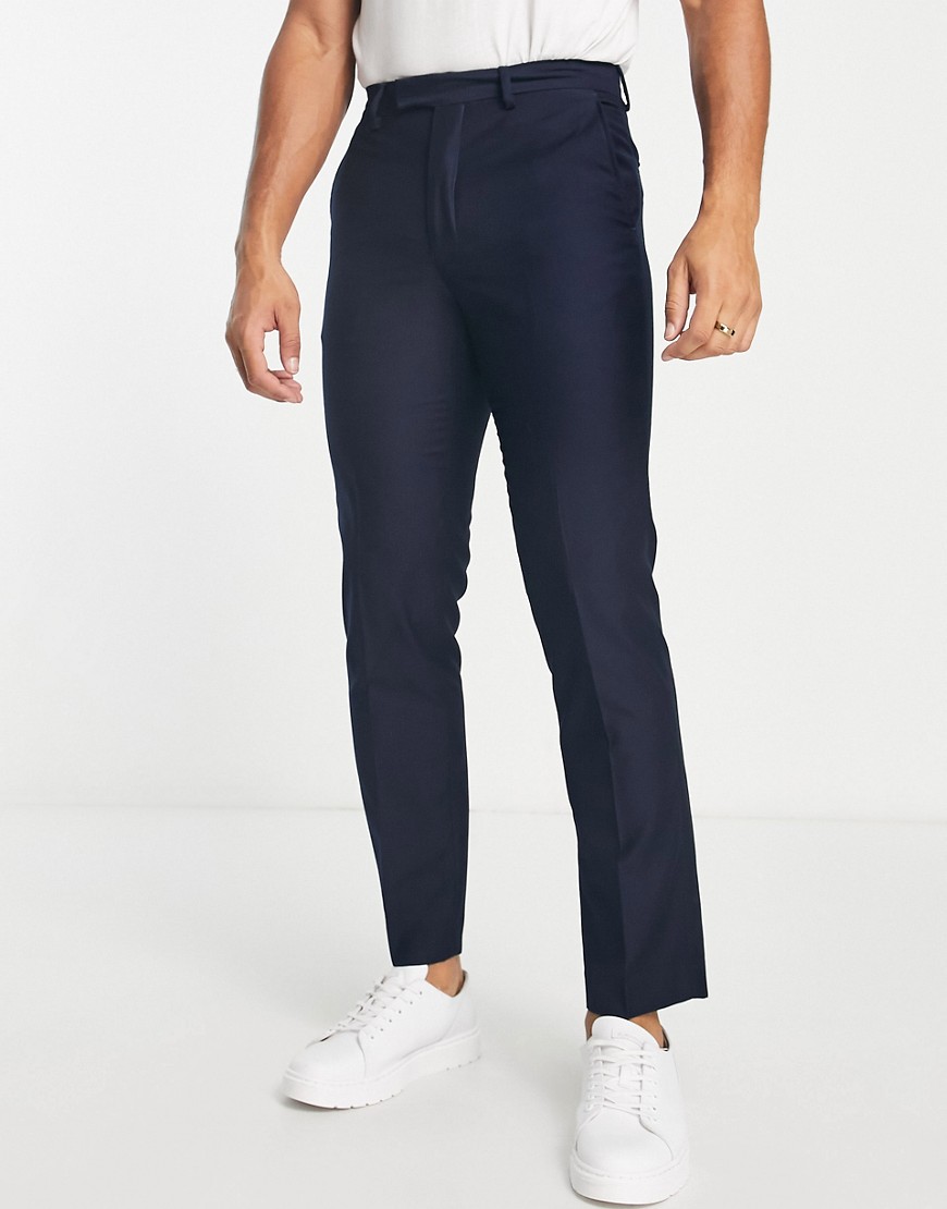 French Connection slim suit trousers in navy