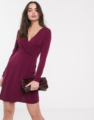 french connection slinky wrap dress