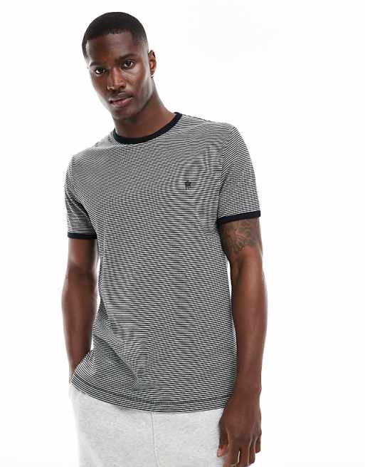 Light Grey Yarn-Dye Stripe T-Shirt Light Grey Yarn-Dye Stripe T-Shirt