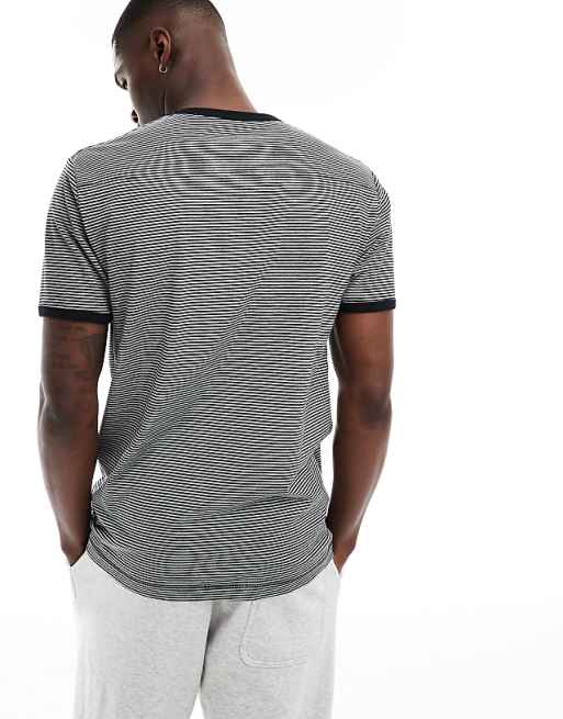 Light Grey Yarn-Dye Stripe T-Shirt Light Grey Yarn-Dye Stripe T-Shirt