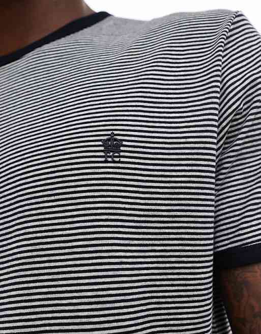 Light Grey Yarn-Dye Stripe T-Shirt Light Grey Yarn-Dye Stripe T-Shirt
