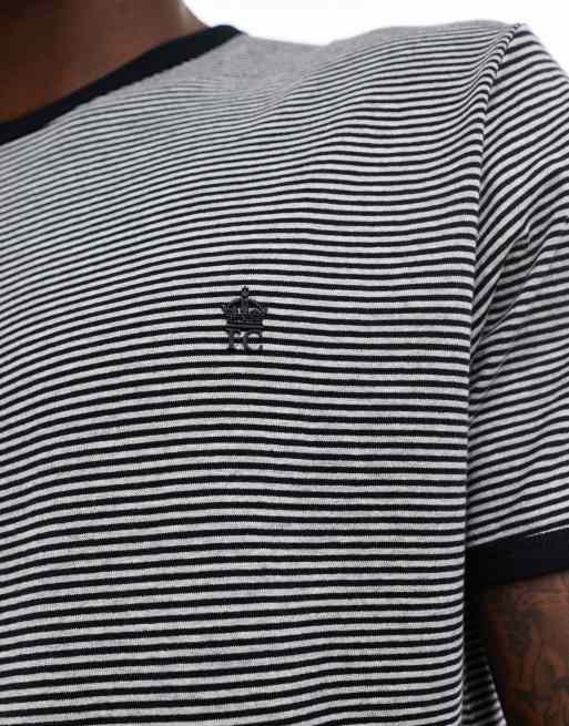 Light Grey Yarn-Dye Stripe T-Shirt