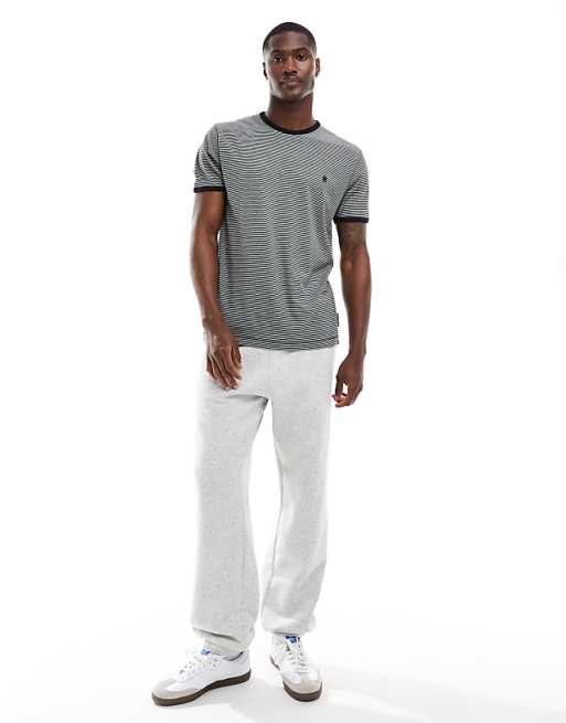 Light Grey Yarn-Dye Stripe T-Shirt Light Grey Yarn-Dye Stripe T-Shirt