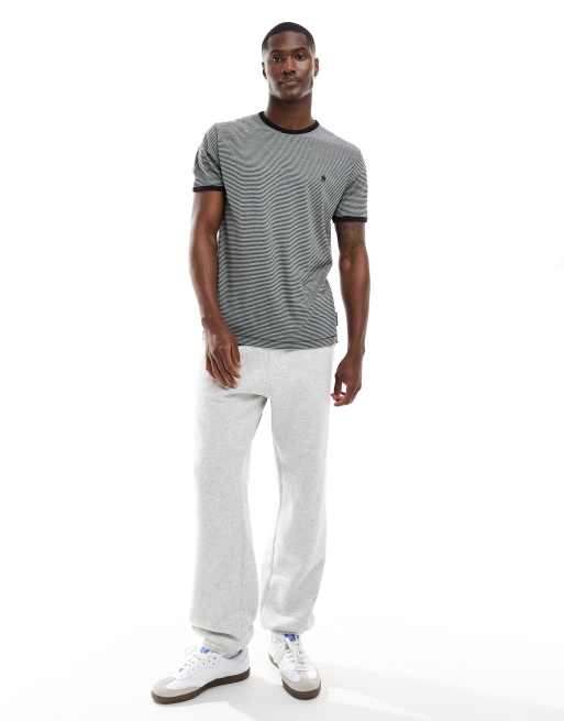 Light Grey Yarn-Dye Stripe T-Shirt