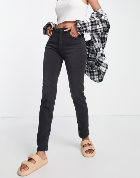 French Connection - Smalle denim jeans in zwarte wassing - view 1