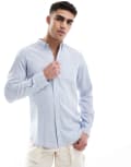 [French Connection Mens] French Connection smart long sleeve shirt in soft blue check Chest 36 SOFT BLUE CHECK