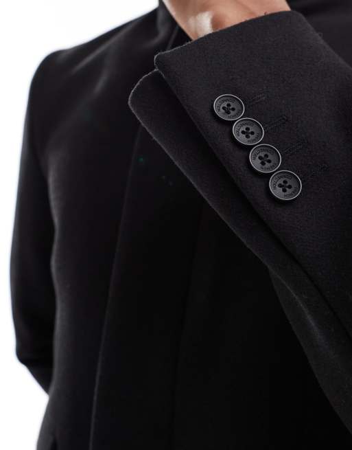 French Connection Smart Tailored Coat in Black