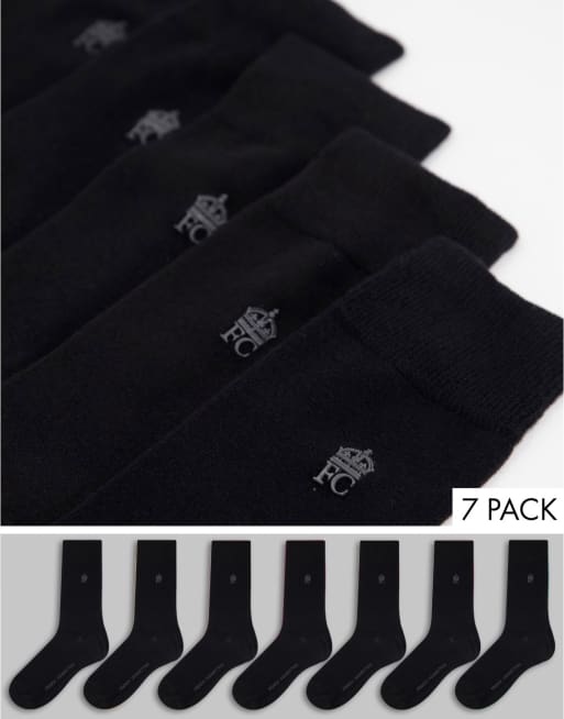 French Connection – Socken in Schwarz im 7er-Pack