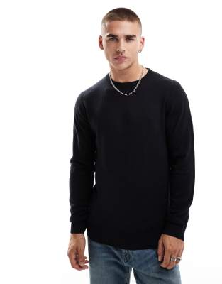 French Connection Mens French Connection soft touch crew neck jumper in navy
