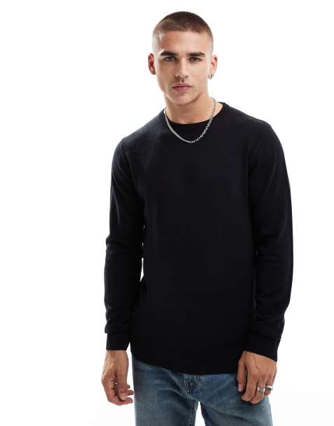 French Connection soft touch crew neck jumper in navy - view 1