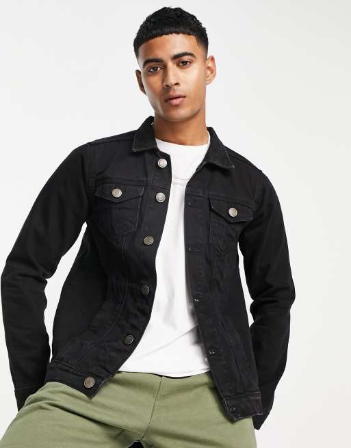 French Connection - Sort slim-denimjakke
