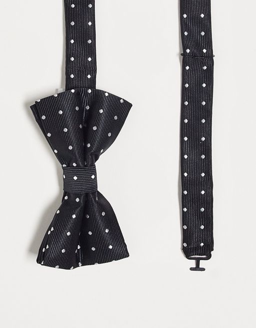 French Connection - Sort slips med polkaprikker