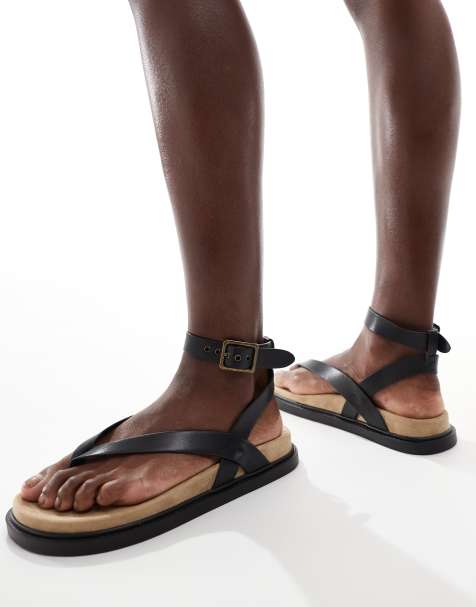 French Connection - Sorte sandaler med sål - view 1