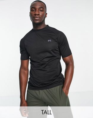French Connection Sport Tall training t-shirt in black