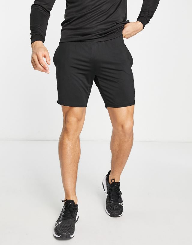 French Connection Sport training shorts in black