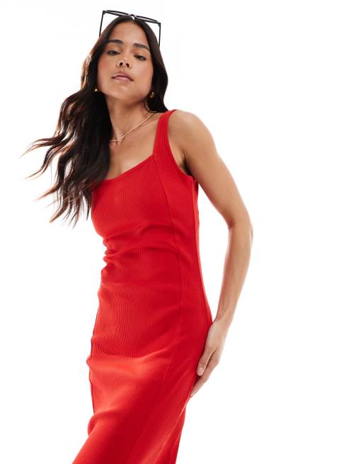 french connection red bodycon dress Babysoft Mock Neck Dress Cayenne Red main image 1