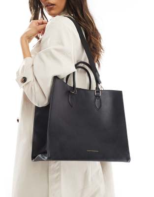 French Connection French Connection square tote bag in black