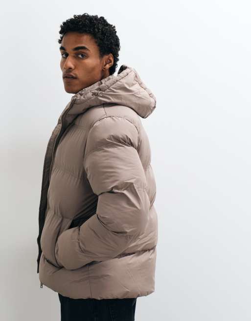 French Connection Steppjacke mit Kapuze in Taupe, 4 von 5