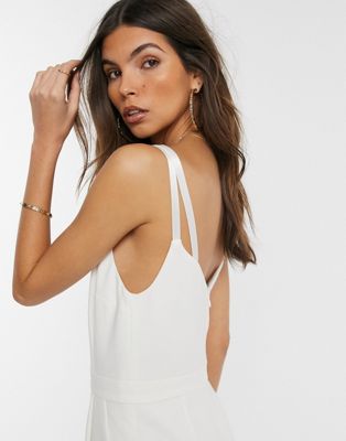 white strappy jumpsuit