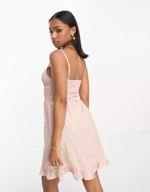 French connection shop pink lace dress