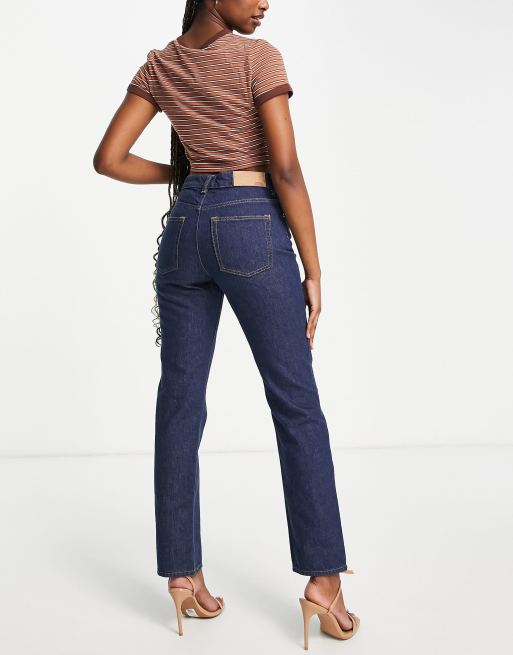 French Connection high waist skinny stretch jeggings in indigo