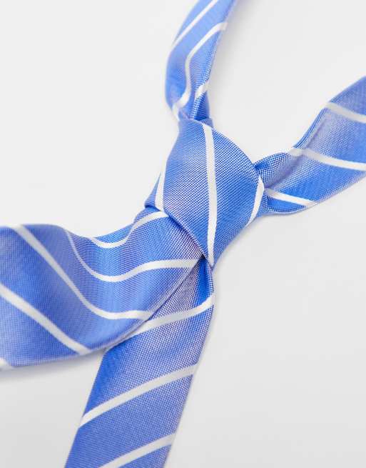 French Connection stripe tie in navy | ASOS