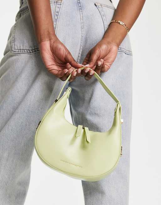 Chain Strap Shoulder Bag - Light Grey