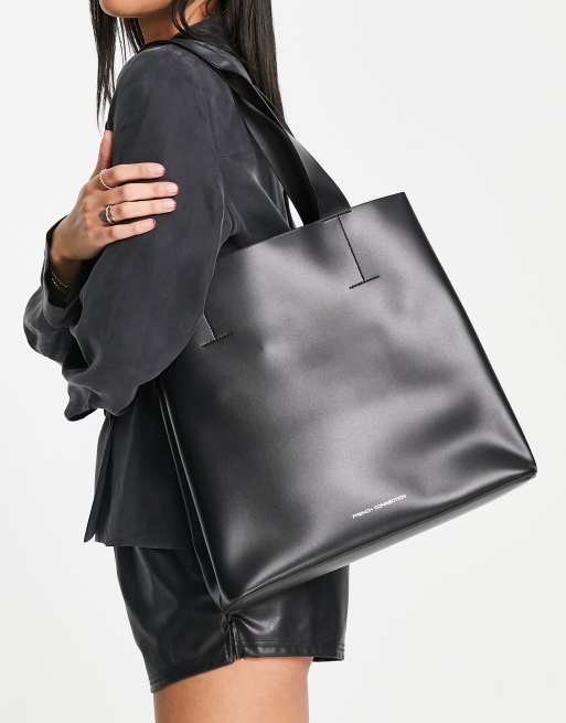 Structured shop black bag