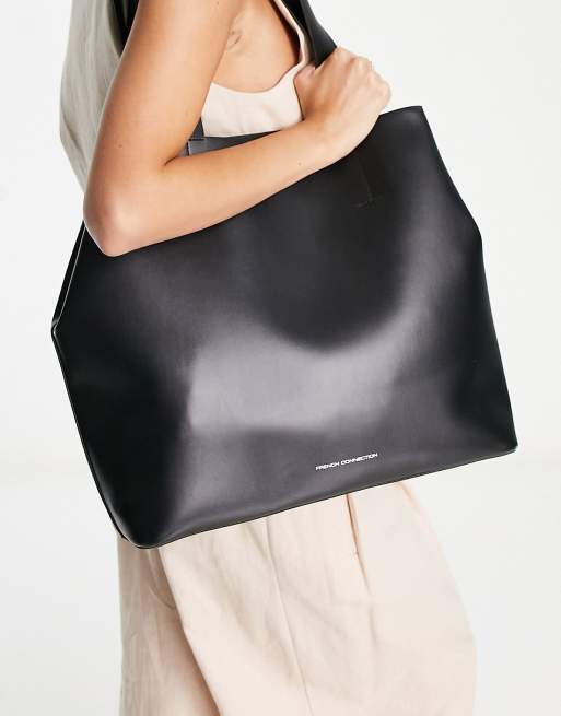 Structured Tote in Black