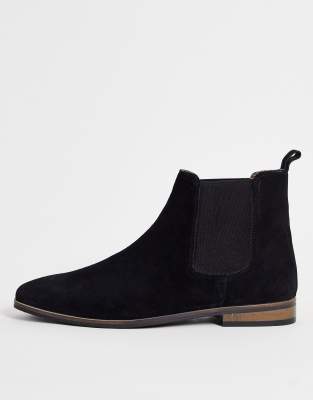 French Connection French Connection suede chelsea boots in black