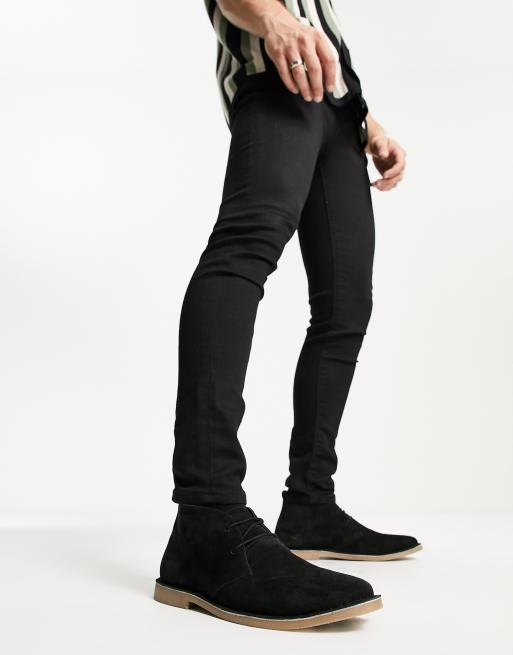 Desert boots skinny on sale jeans