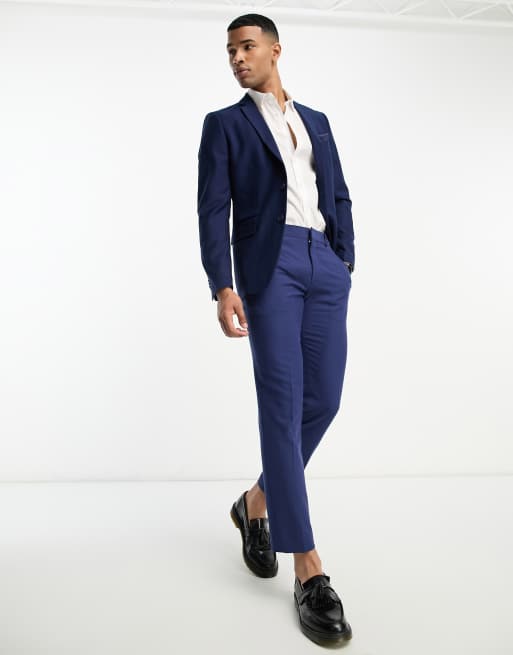 Mens blue casual blazer sale