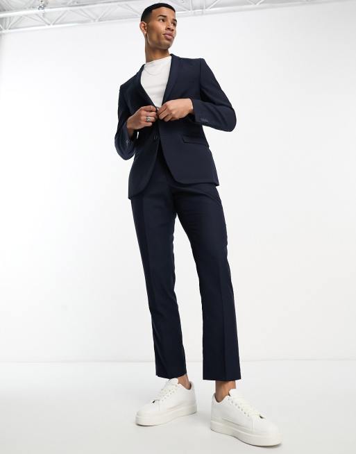 French connection hot sale navy suit