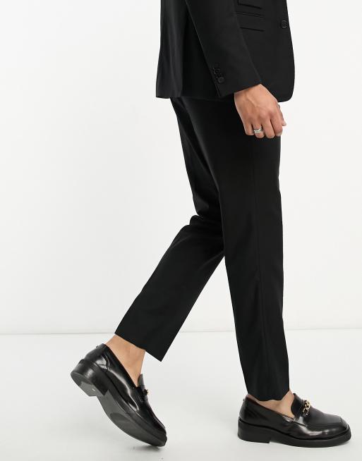 French Connection suit trousers in black