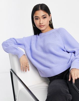 French Connection summer knit jumper in baby blue - ASOS Price Checker